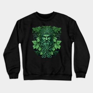 Jack Of The Wood Traditional Pagan Celtic Greenman Crewneck Sweatshirt